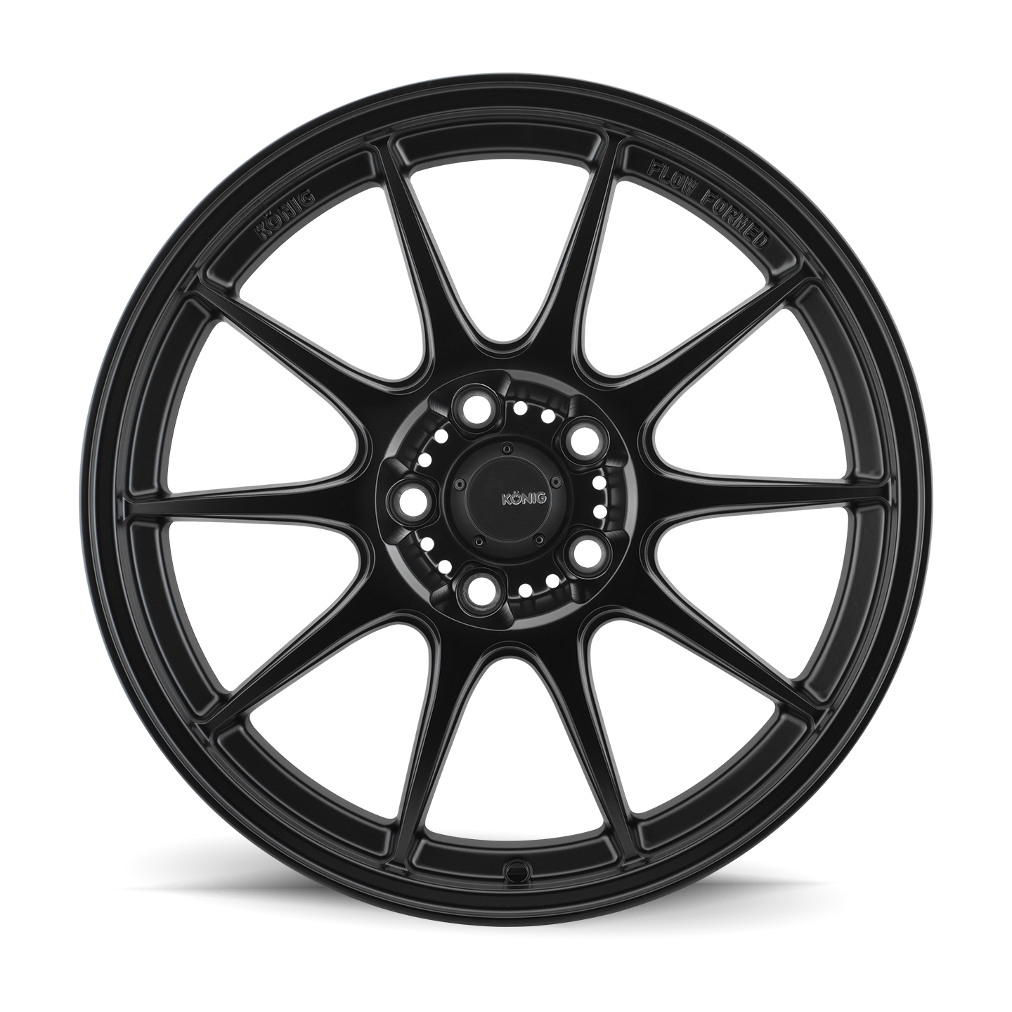 Konig Dekagram Wheels (Set of 4) - Semi Matte Black - 15x9 - 4x100 - ET35