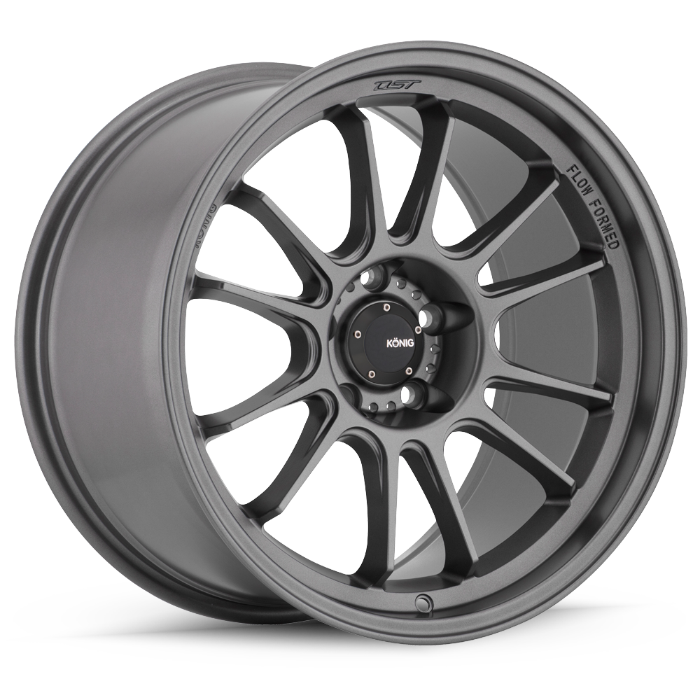 Konig Hypergram Wheels (Set of 4) - Matte Grey - 15x8 - 4x100 - ET35