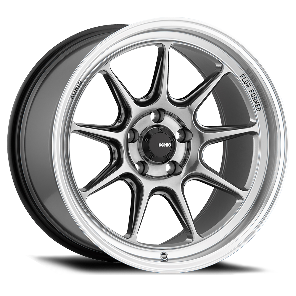 Konig Countergram Wheels (Set of 4) - Hyper Chrome / Machined Lip - 15x8 - 4x100 - ET25