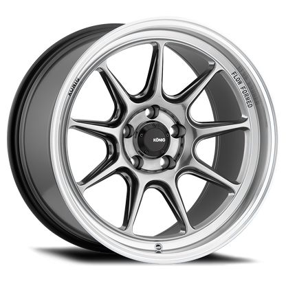 Konig Countergram Wheels (Set of 4) - Hyper Chrome / Machined Lip - 15x8 - 4x100 - ET25