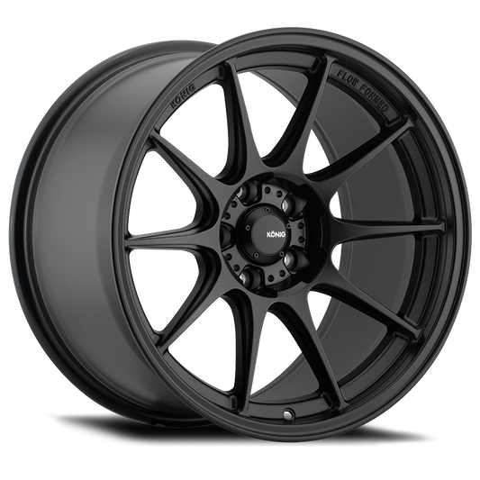 Konig Dekagram Wheels (Set of 4) - Semi Matte Black - 15x8 - 4x100 - ET25