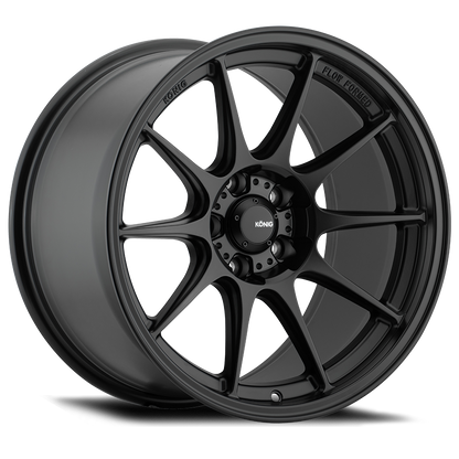 Konig Dekagram Wheels (Set of 4) - Semi Matte Black - 15x7.5 - 4x100 - ET35