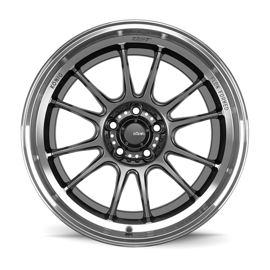 Konig Hypergram Wheels (Set of 4) - Metallic Carbon - 17x8 - 4x100 - ET45