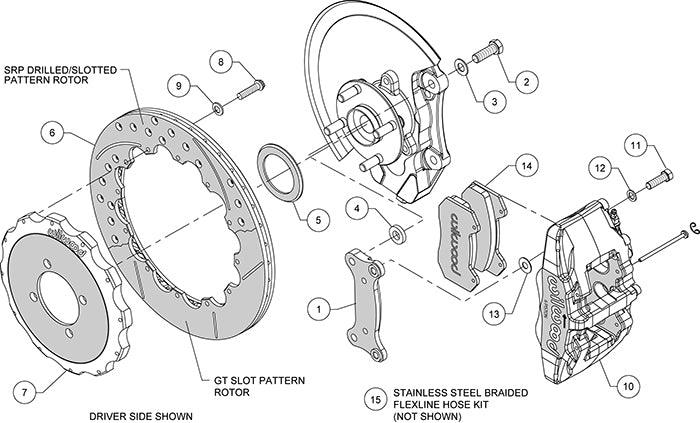 Forged Dynapro 6 Piston Front Big Brake Kit for the Mazda MX-5 (ND1 & ND2)